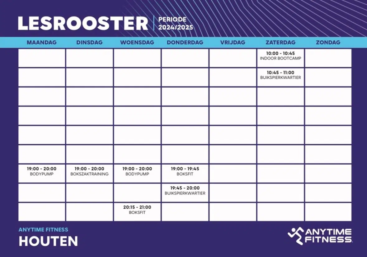 Group lesson schedule